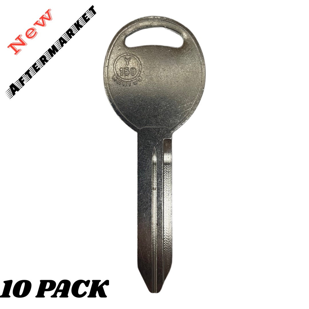 Chrysler / Dodge / Jeep Y159 / P1795 Metal Key 10 pack