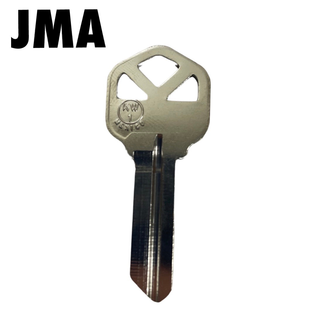 KW1 Keys - Nickel Finish Kwikset Key Blanks (JMA)