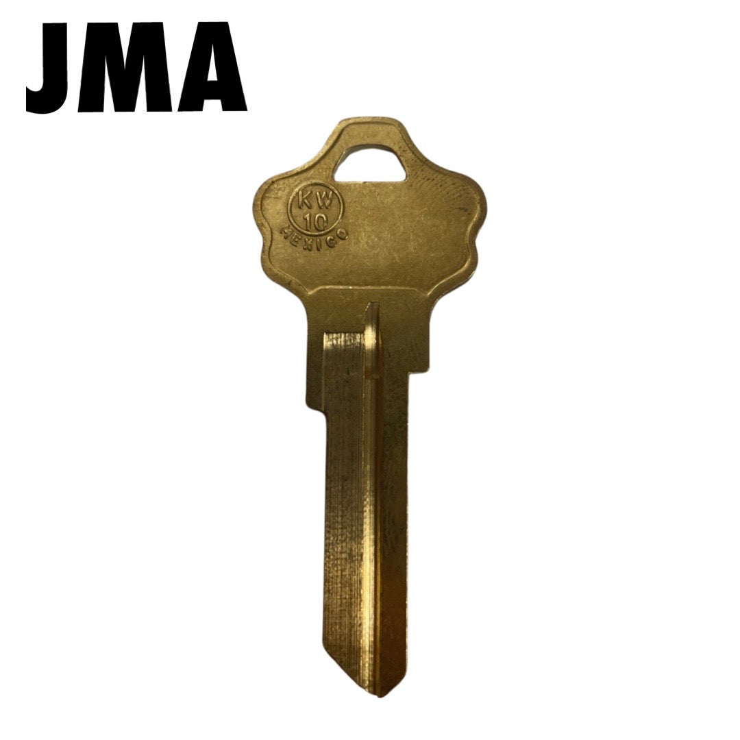 KW10 NP - Key Blank - Brass - JMA