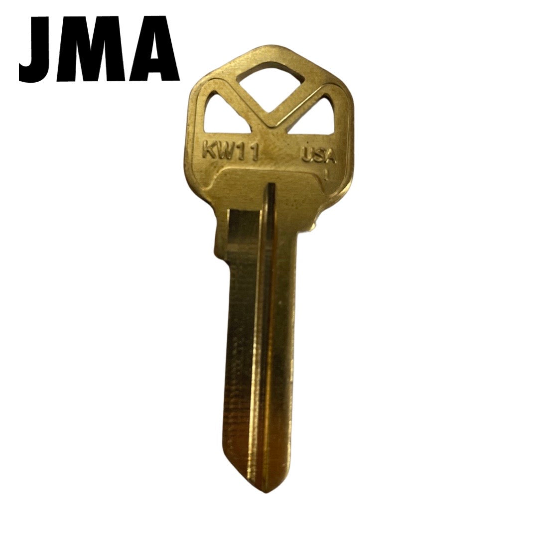 KW11 / Kwikset Key Blank / 6 Pin / Brass