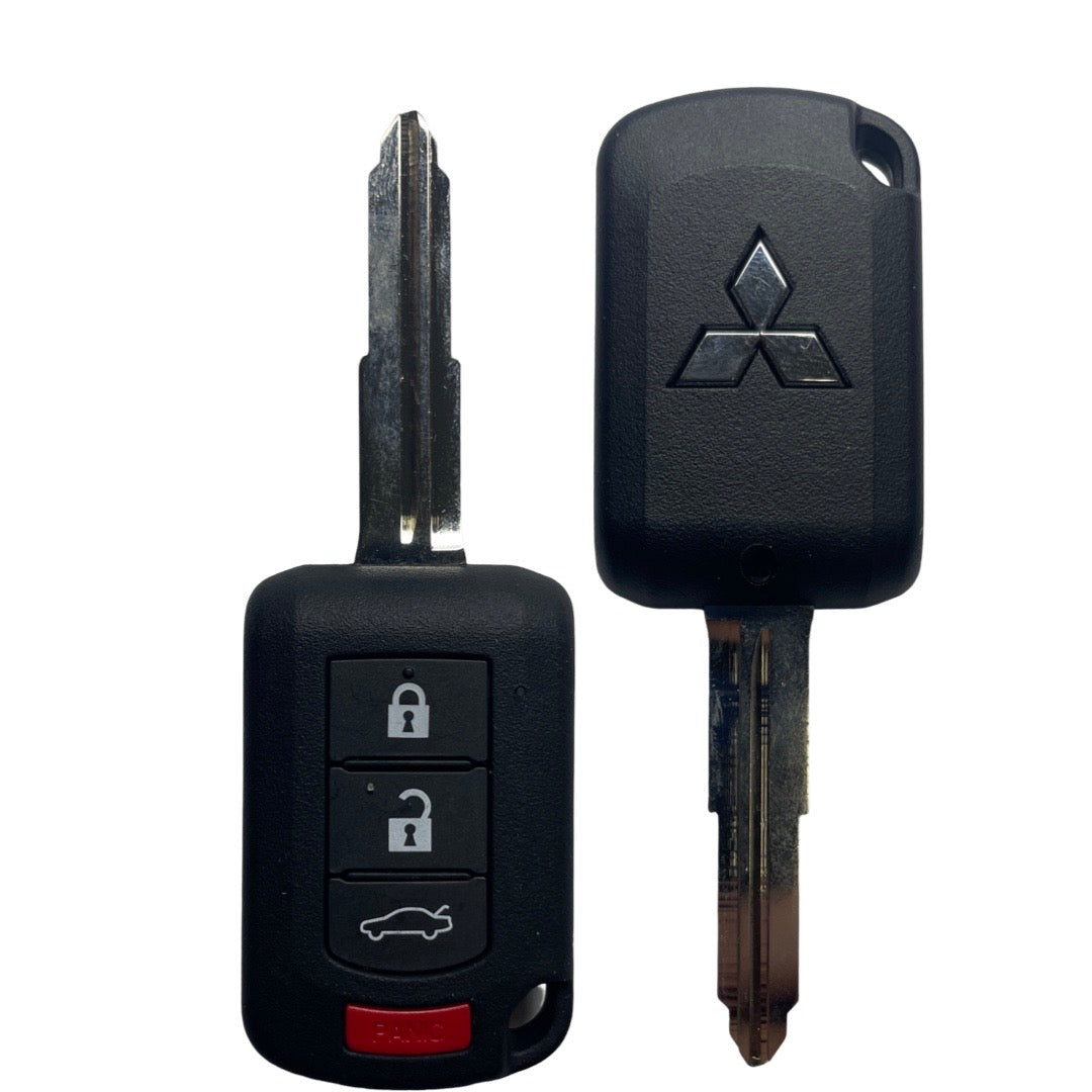 2016-2022 Mitsubishi Lancer / 4-Button Remote Head Key / PN: 6370B945 / OUCJ166N (OEM Refurb)