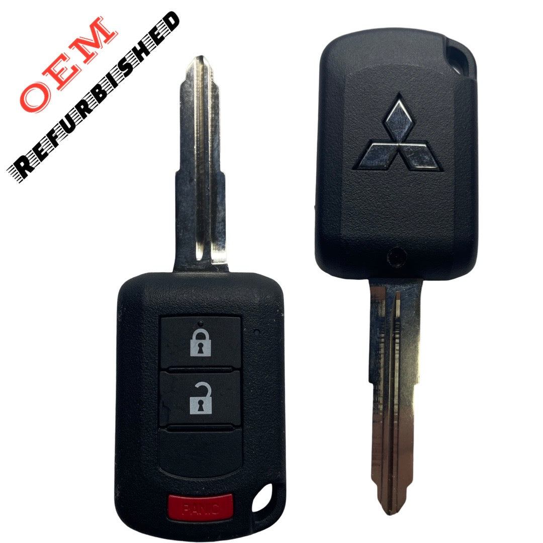 2018-2024 Mitsubishi Eclipse Cross / 3-Button Remote Head Key / PN: 6370C135 / OUCJ166N (OEM REFURBISHED)