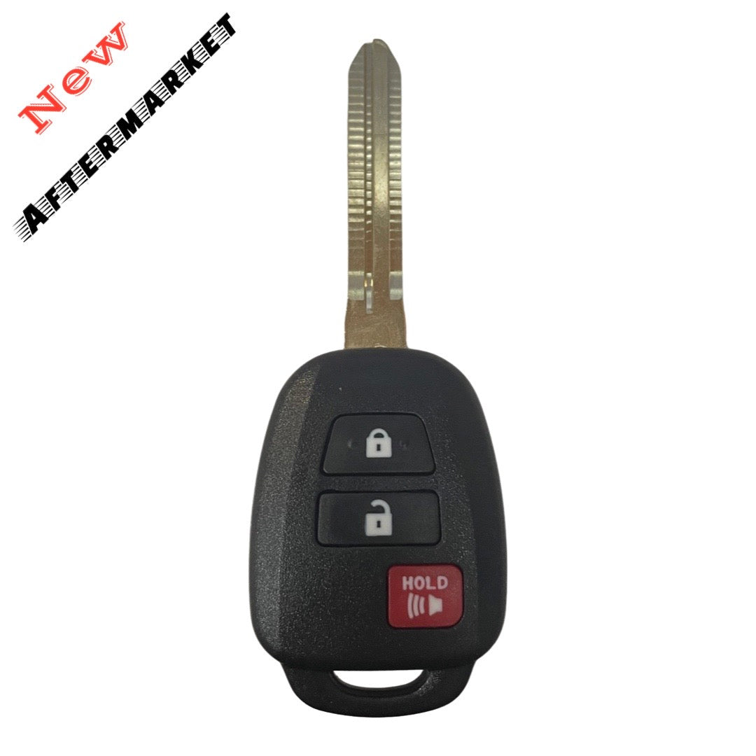 2013-2021 Toyota / 3-Button Remote Head Key / HYQ12BDM / (H CHIP) (AFTERMARKET)