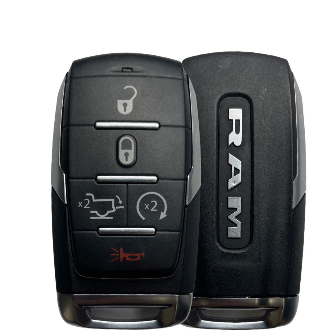 DELETE++2019-2025 Ram 1500 Pickup / 5-Button Smart Key / PN: 68291691AD / OHT-4882056 (OEM Refurb)