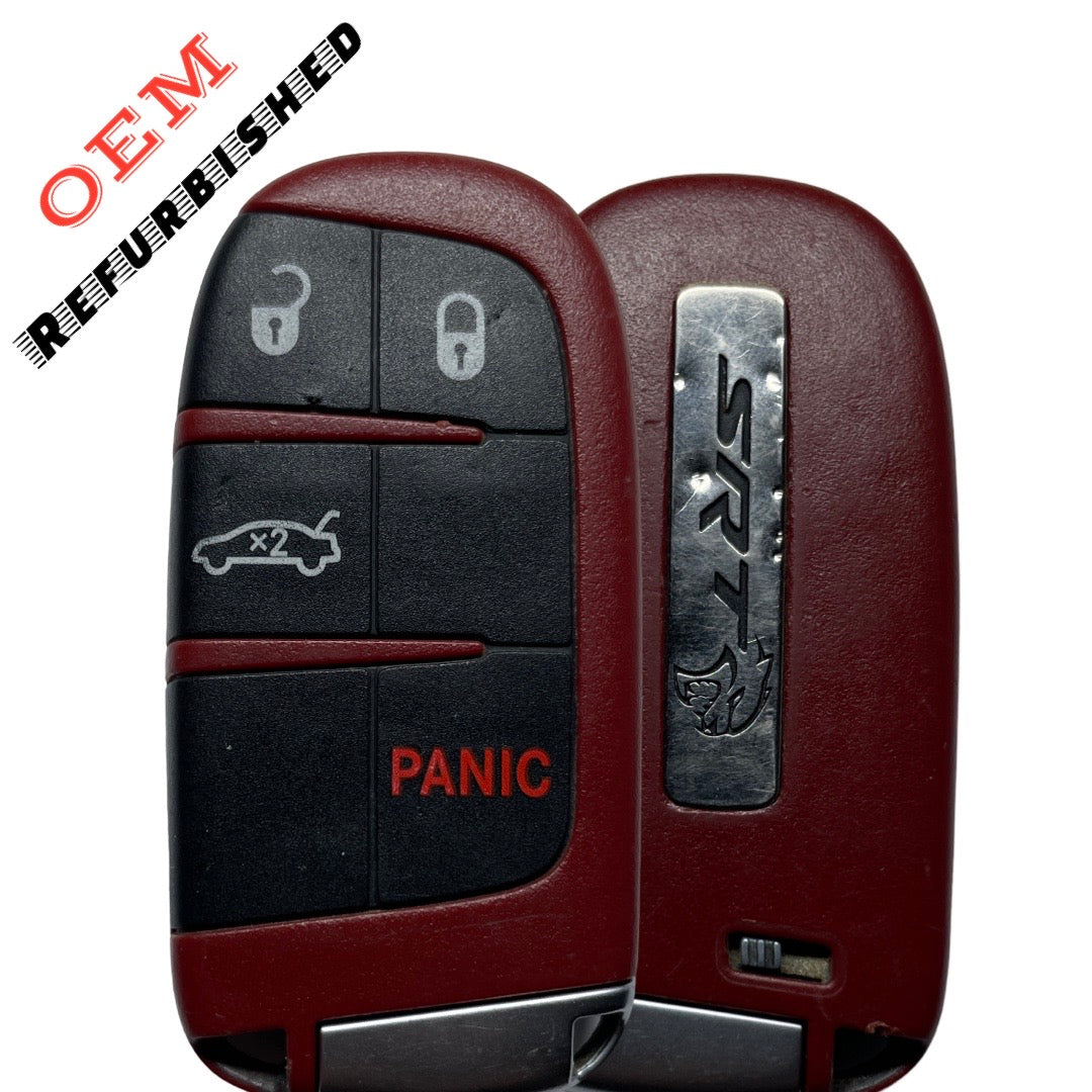 2015-2018 Dodge Challenger Hellcat SRT / 4-Button Smart Key / PN: 68234960AB / M3N-40821302 (OEM REFURBISHED)