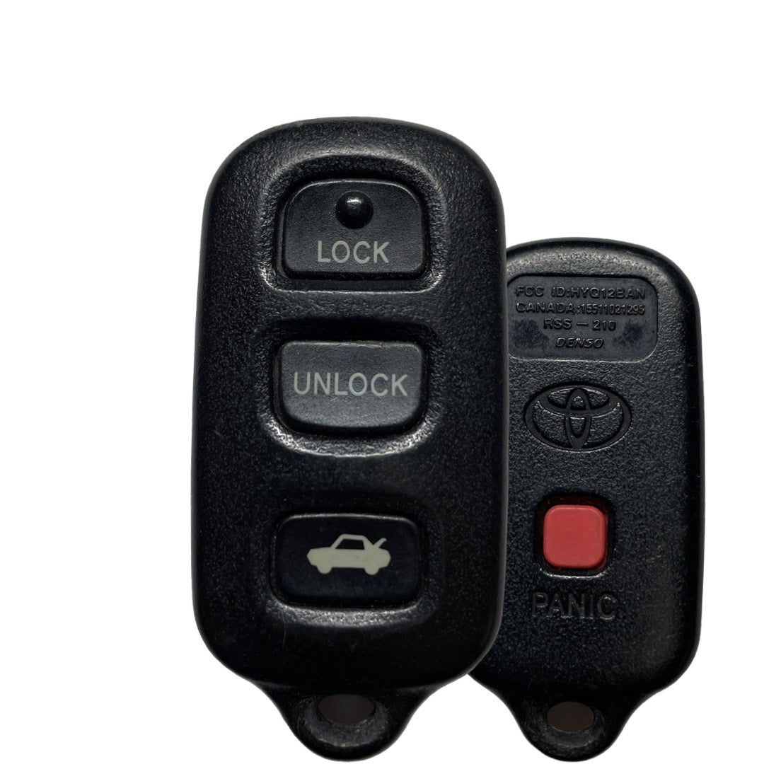 1998-2004 Toyota Avalon / 4-Button Keyless Entry Remote / PN: 89742-AC050 / HYQ12BAN / BBX / 1512Y (OEM Refurb)