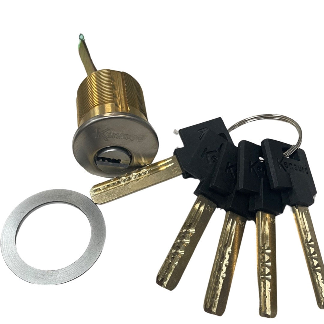 Key Controlled - Rim / Mortise Combo Cylinder - 1-1/8" - US26D - Satin Chrome