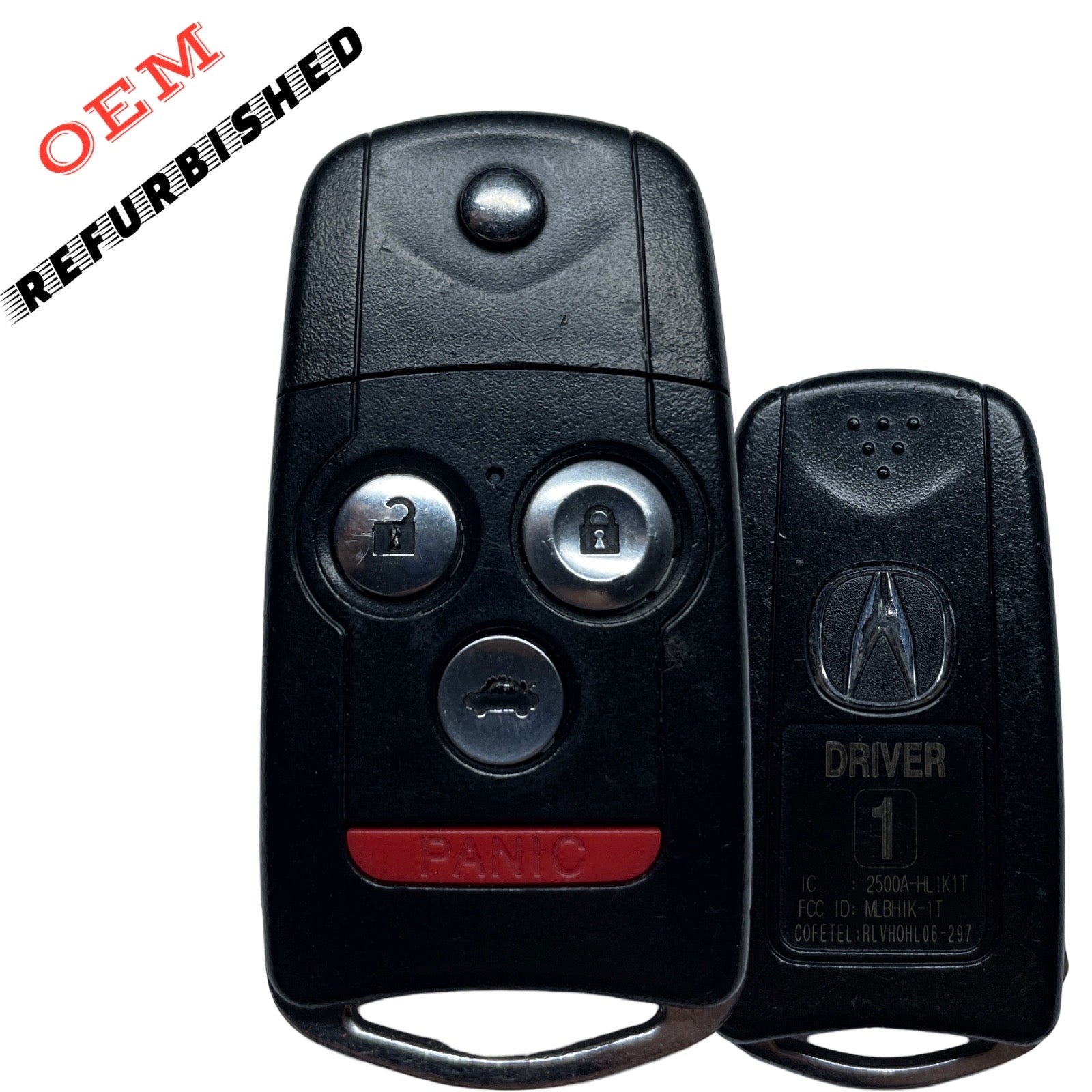 2009-2014 Acura / 4-Button Flip Key / PN: 35113-TK4-A10 / MLBHLIK-1T (Driver 1)(OEM Refurb)