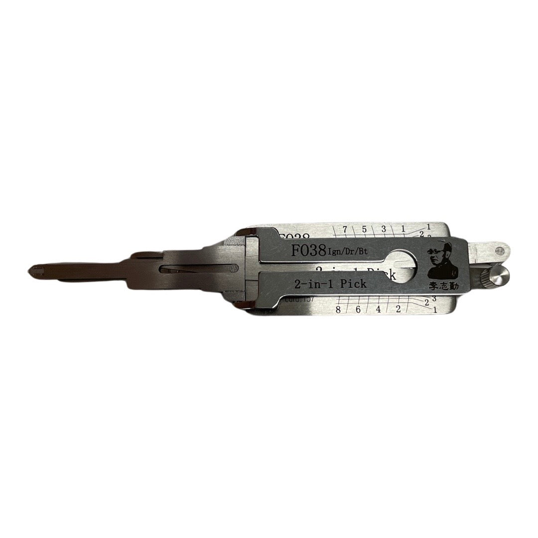 ORIGINAL LISHI - H75 FO38 Ford / 8-Cut / 2-In-1 Pick & Decoder / AG
