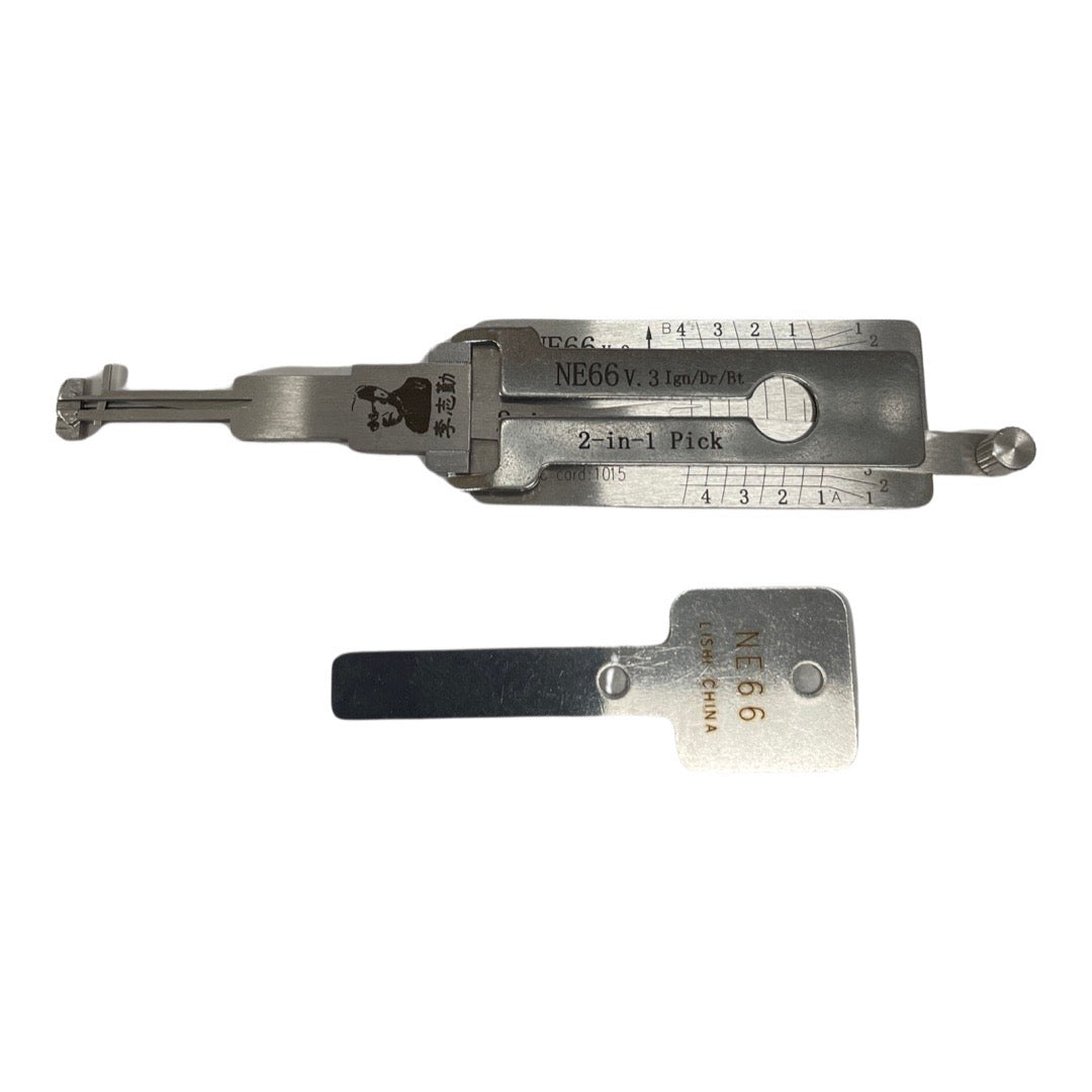 ORIGINAL LISHI - NE66 Volvo / 4-Track / 2-In-1 Pick & Decoder / AG