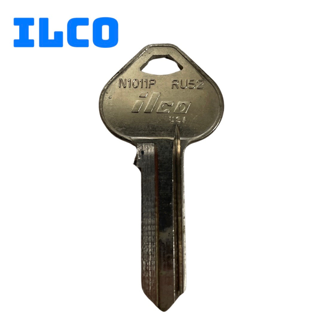 ILCO-11010RU52 Key Blank, Brass, Nickel-Plated, For: Corbin/Russwin RU52 Locks