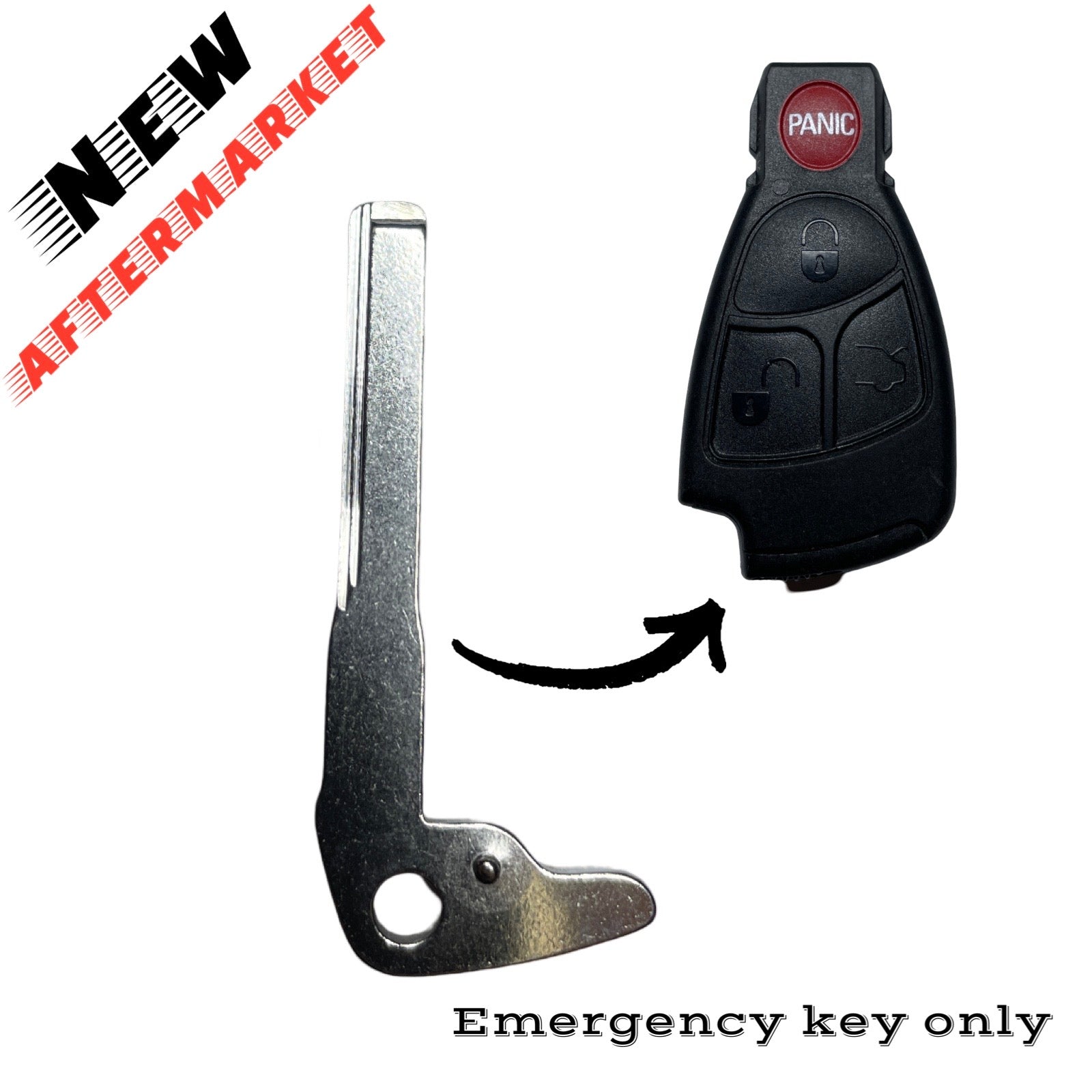 1998-2005 Mercedes / Emergency Key / HU64 / PN: KPT6095 (AFTERMARKET)