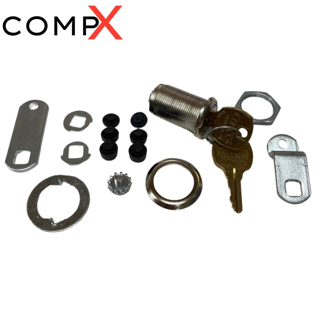 CompX National Cam Lock C8073-C413A-14A Bright Nickle Disc Tumbler New