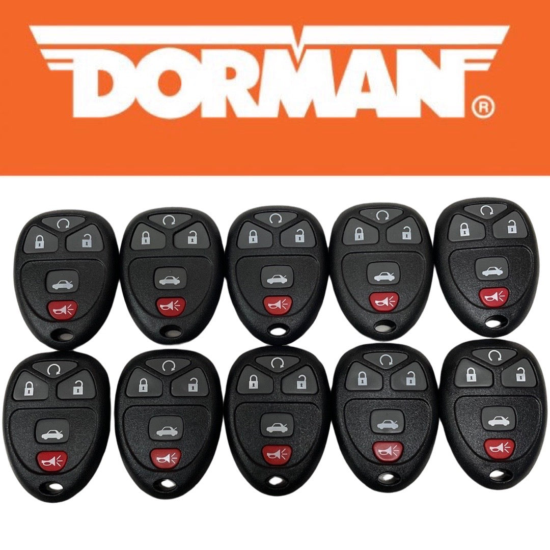 10x 2004-2013 GM 5-Button Keyless Entry Remote Case OUC60270 Dorman 13636