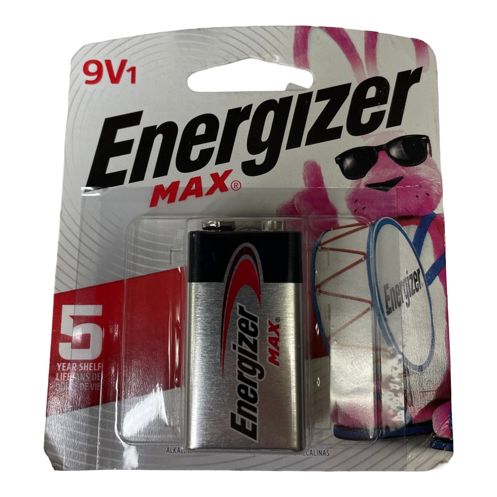 Energizer MAX 9V Batteries (1 Pack), 9 Volt Alkaline Batteries