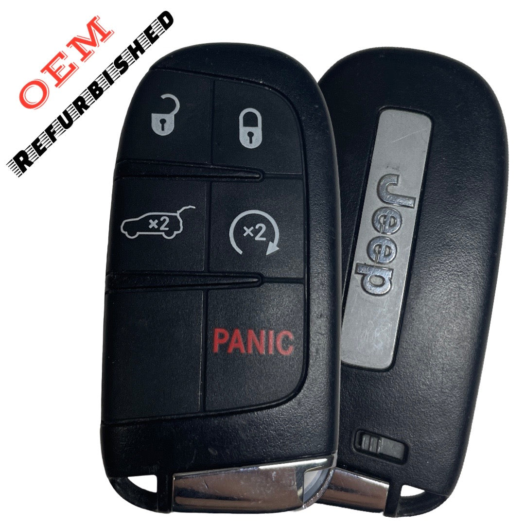 2014-2021 Jeep Grand Cherokee / 5-Button Smart Key / PN: 68143505AC / M3N40821302 (OEM Refurb)