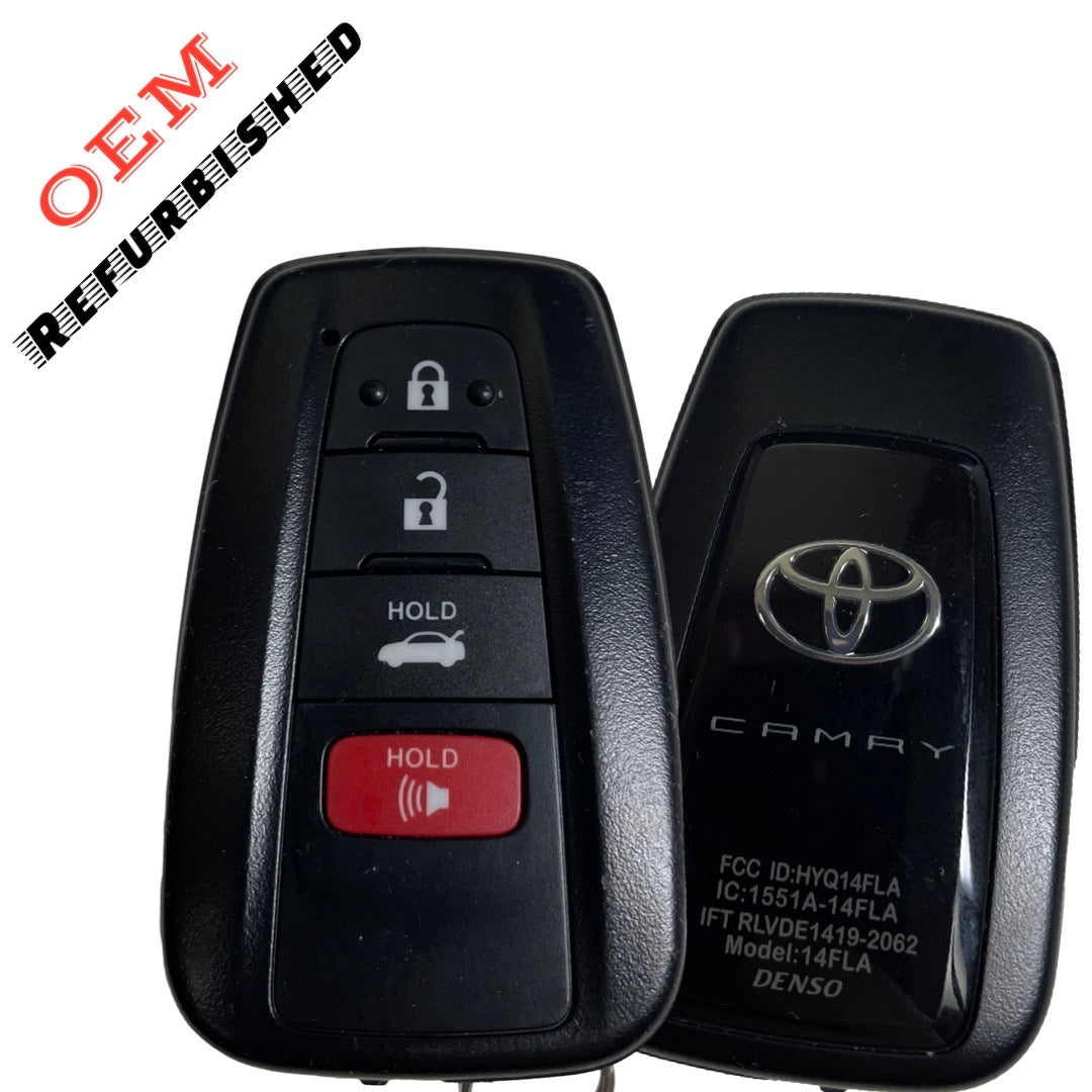 2018-2022 Toyota Camry / 4-Button Smart Key / PN: 89904-06200 / HYQ14FLA (OEM REFURB)