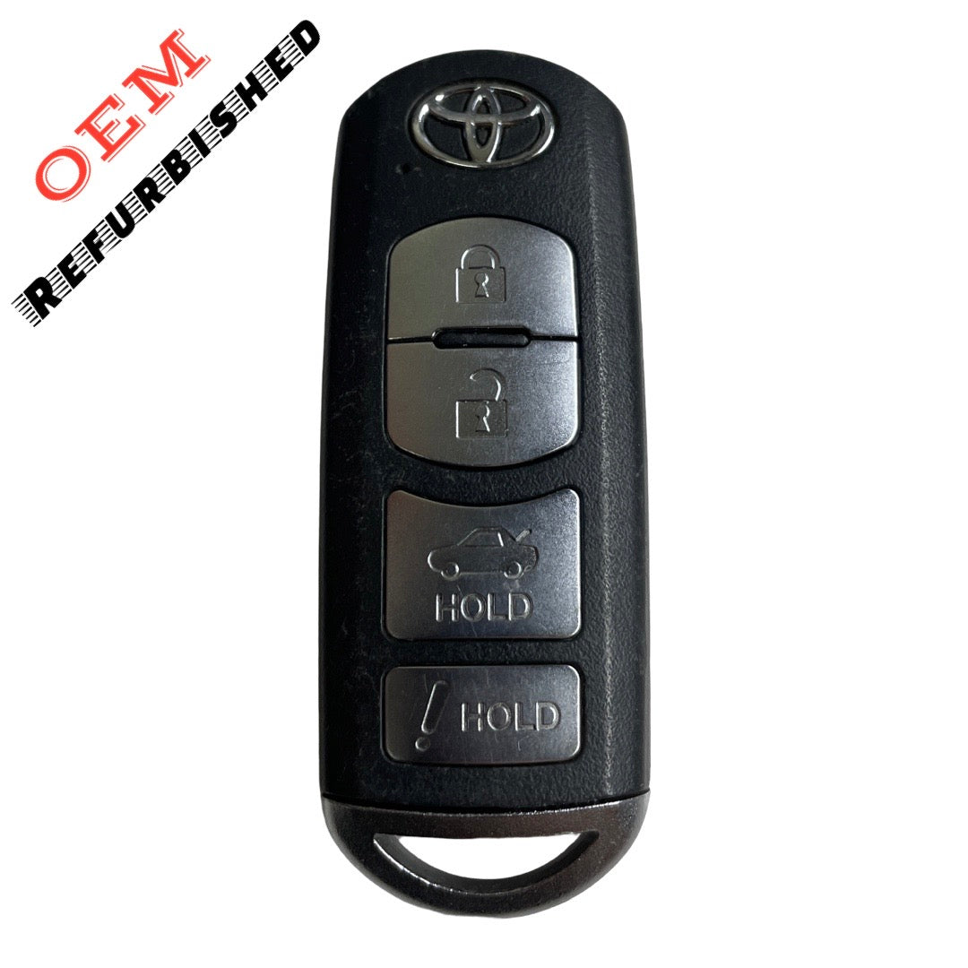 2017-2020 Toyota Yaris iA / 4-Button Smart Key / PN: 89904-WB001 / WAZSKE13D02 (OEM Refurb)