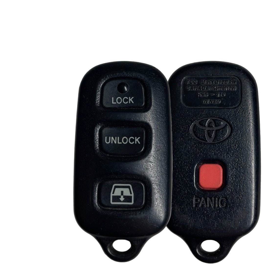 2001-2004 Toyota Sequoia / 4-Button Keyless Entry Remote / w/Rear Glass / PN: 89742-0C010 / HYQ12BAN (OEM Refurb)