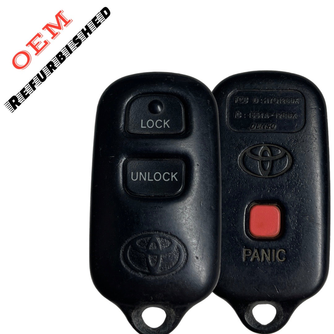 1999-2008 Toyota / 3-Button Keyless Entry Remote / PN: 89742-42120 / HYQ12BBX (OEM Refurb)