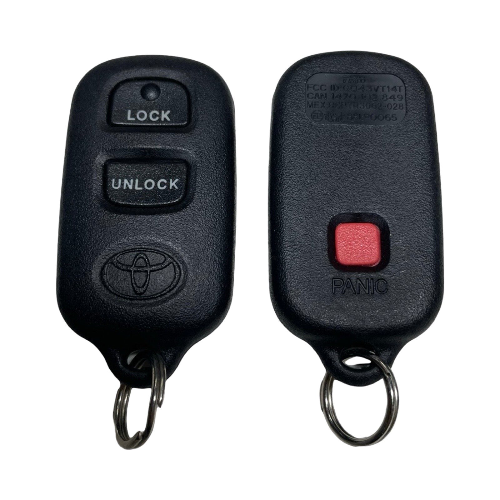 1998-2008 Toyota / 3-Button Keyless Entry Remote / PN: 89742-06010 / GQ43VT14T (OEM Refurb)