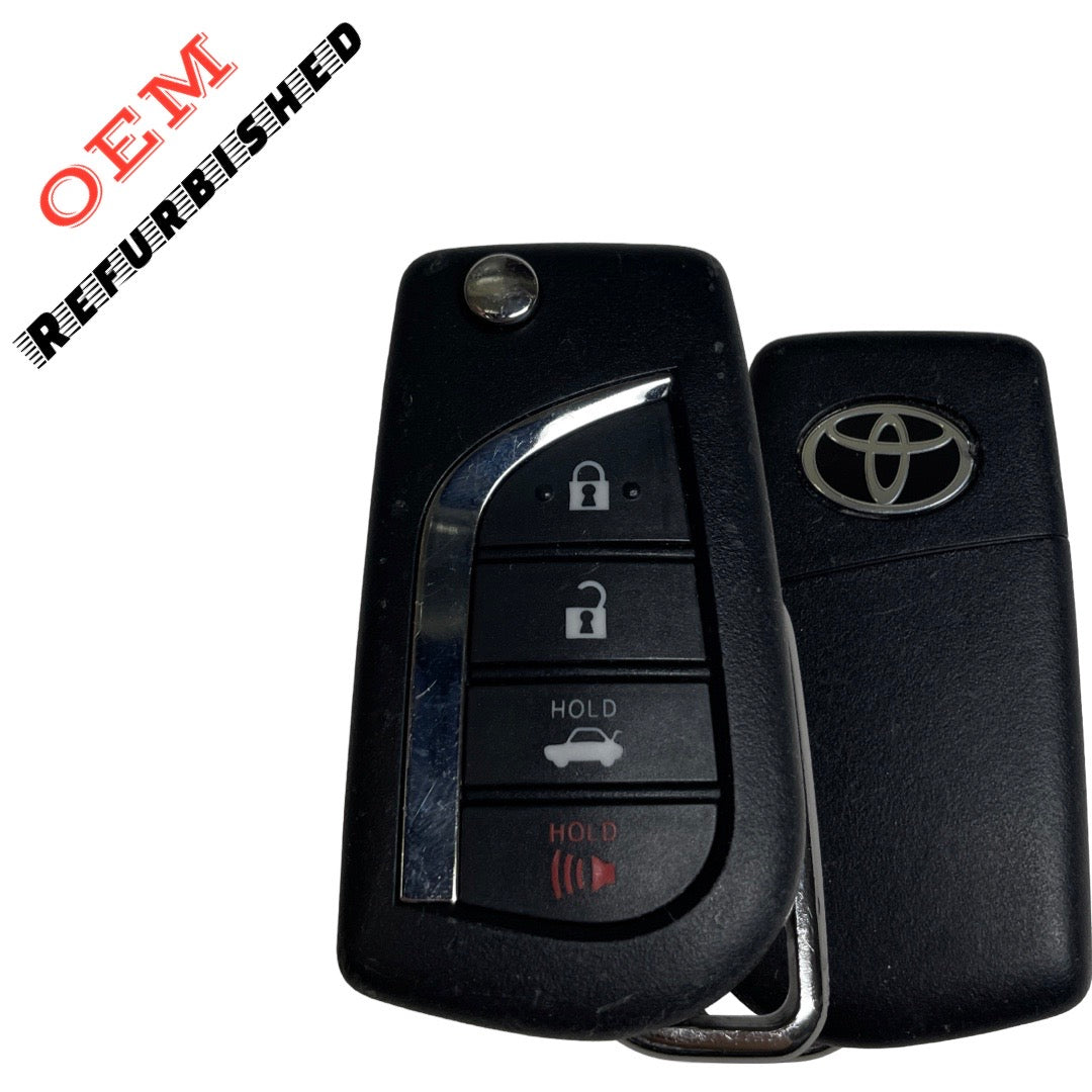 2018-2024 Toyota Camry / 4-Button Flip Key / PN: 89070-06790 / HYQ12BFB / H Chip (OEM Refurb)