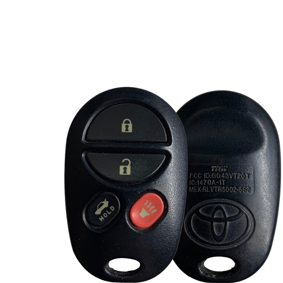 2004-2009 Toyota Avalon Solara / 4-Button Keyless Entry Remote / PN: 89742-07020 / GQ43VT20T (OEM Refurb)