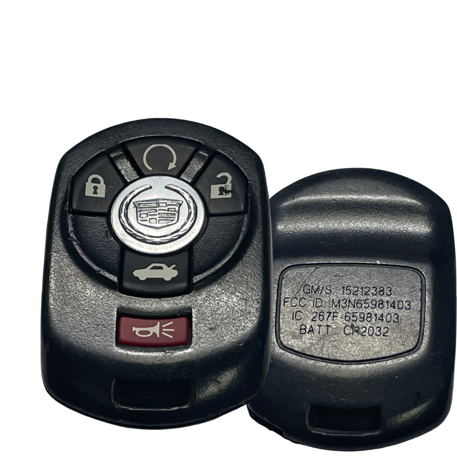 2005 - 2007 Cadillac STS / 5-Button Keyless Entry Remote / PN: 15212382 / M3N-65981403 / MEMORY 1 / (OEM REFURBISHED)