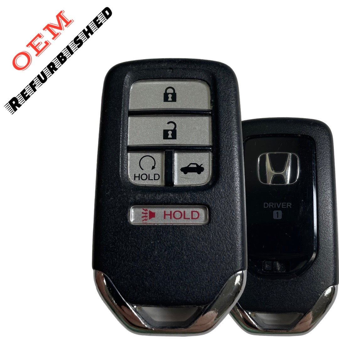 2016-2017 Honda Accord / 5-Button Smart Key / PN: 72147-T2G-A41 / ACJ932HK1310A (Driver 1) (OEM REFURBISHED)