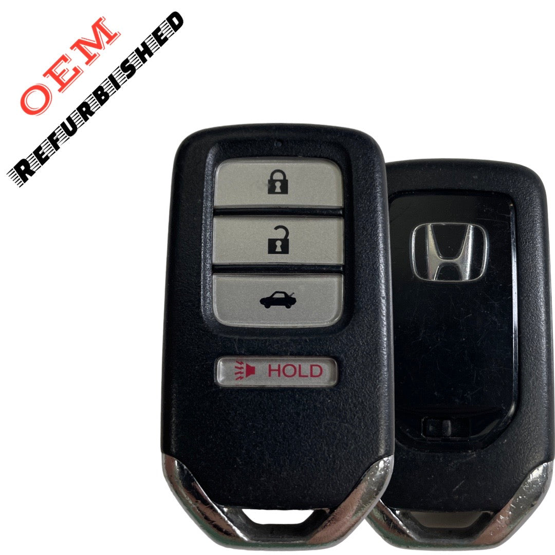 2013-2015 Honda Accord Civic / 4-Button Smart Key / PN: 72147-T2A-A11 / ACJ932HK1210A (OEM Refurb)