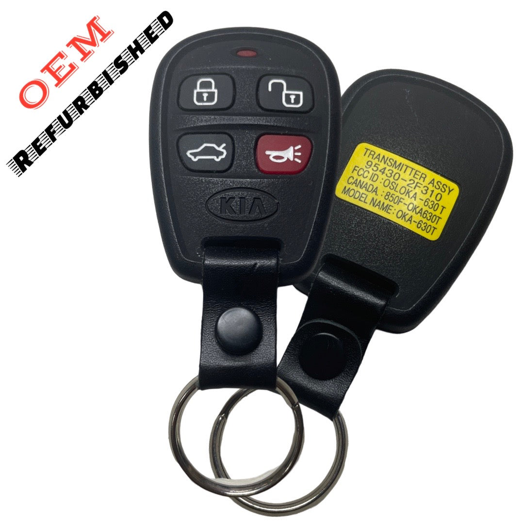 2004 - 2006 Kia Spectra / 4-Button Keyless Entry Remote / PN: 95430-2F310 / OSLOKA-630T (OEM Refurb)
