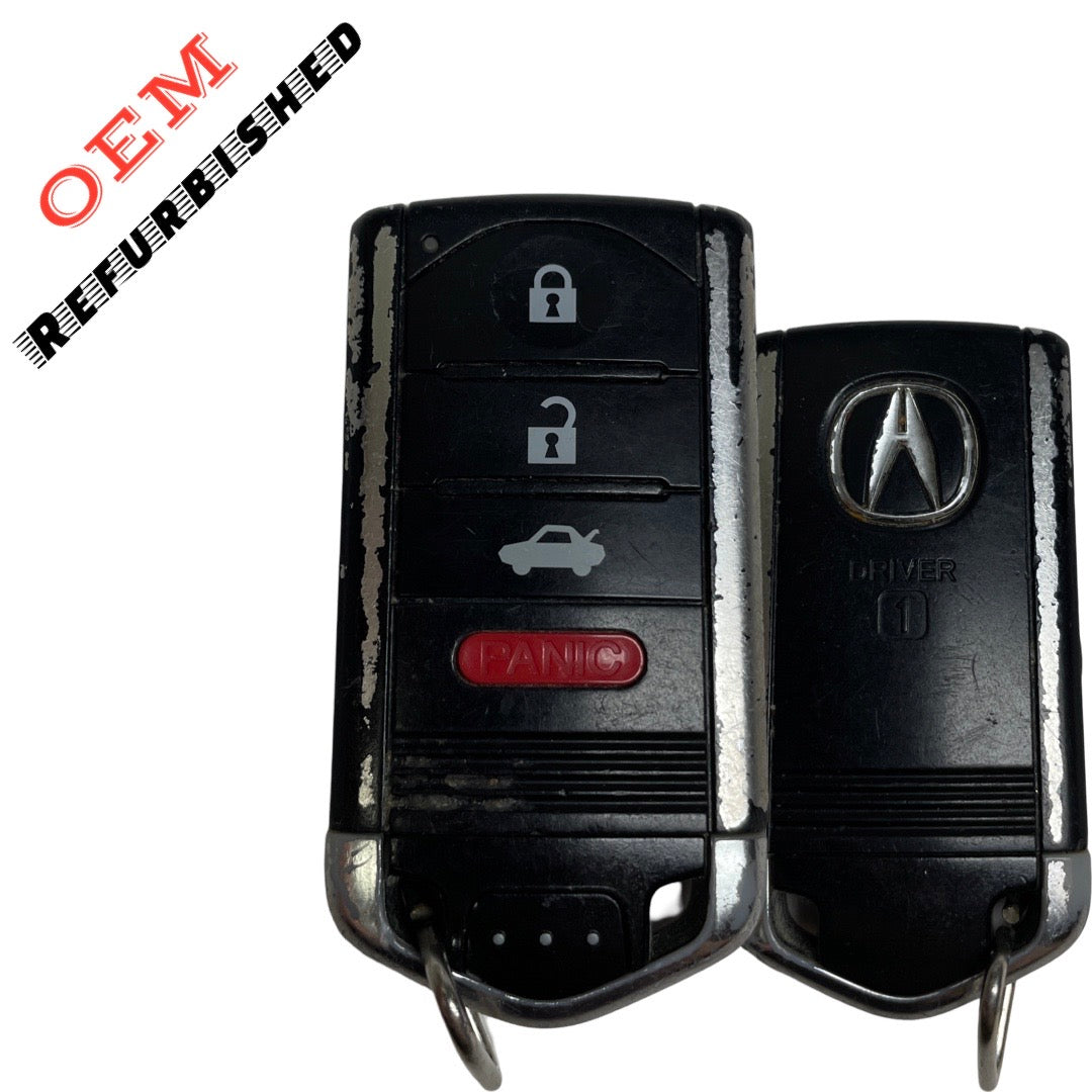 2009-2014 Acura TL / 4-Button Smart Key / PN: 72147-TK4-A81 / M3N5WY8145 (DRIVER 1) (OEM Refurb)