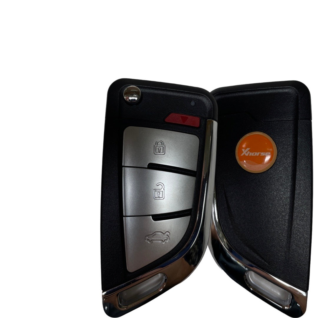 Xhorse - Knife Style / 4-Button Universal Remote Flip Key for VVDI Key Tool (Wired)