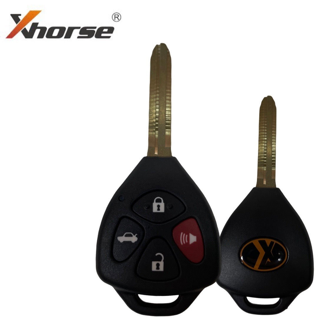 Xhorse - Toyota Style / 4-Button Universal Remote Head Key for VVDI Key Tools (Wired)
