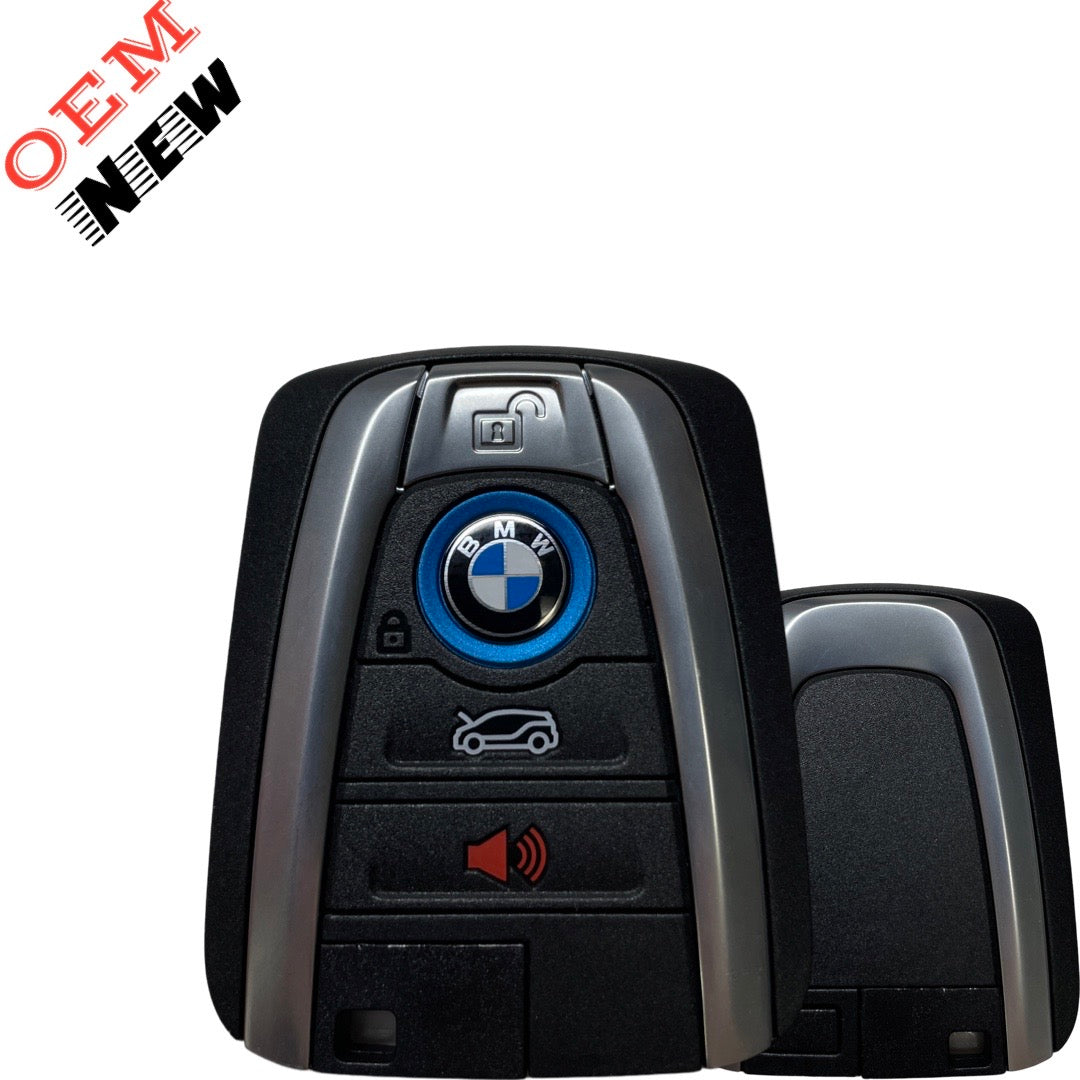 2015-2017 BMW I3 / I8 / 4-Button Smart Key / PN: 2013DJ5983 / NBGIDGNG1 / CAS4+ / FEM / 434 Mhz (OEM NEW)