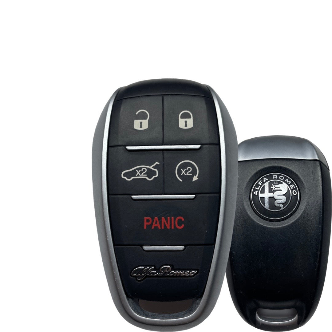 2017-2023 Alfa Romeo Giulia Stelvio / 5-Button Smart Key / PN: 6EP44LXHAA / KR5ALFA434 (OEM Refurb)