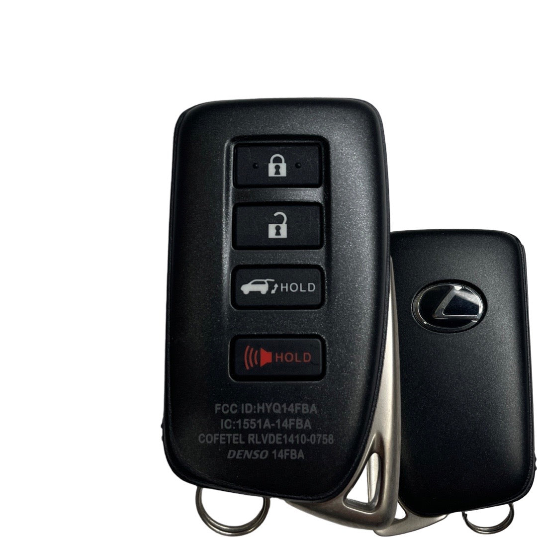2015-2019 Lexus / 4-Button Smart Key / PN: 89904-78070 / HYQ14FBA (AG Board 2110) (OEM Refurb)