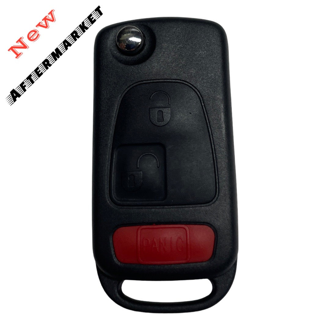 1996-2008 Mercedes SLK Chrysler Crossfire / 3-Button Flip Key / HU64 / PCF7935 44 Chip for KR55 Key Maker (AFTERMARKET)