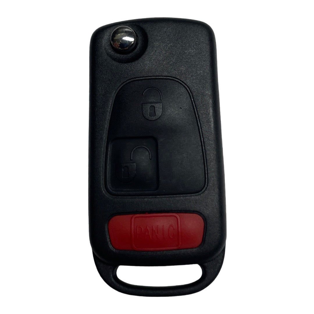 1996-2008 Mercedes SLK Chrysler Crossfire / 3-Button Flip Key / HU64 / PCF7935 44 Chip for KR55 Key Maker (AFTERMARKET)