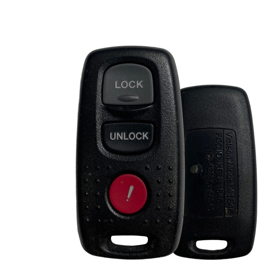 2003-2006 Mazda / 3-Button Keyless Entry Remote Key / PN: BN8P-67-5RY / KPU41846 (OEM Refurb)