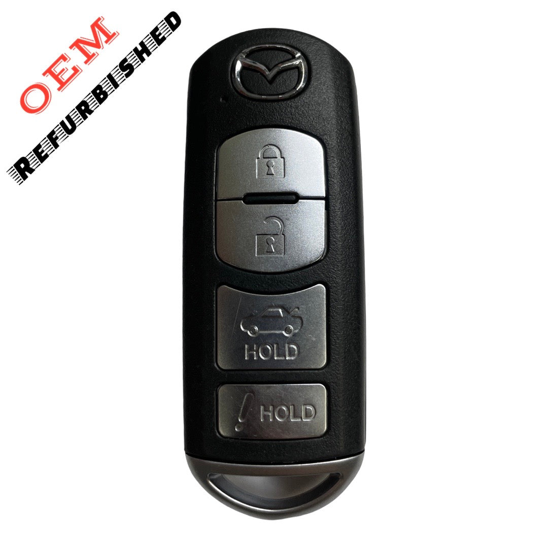 2014-2018 Mazda 3/6  4-Button Smart Key / PN: GJY9-67-5DY / WAZSKE13D01 (OEM Refurb)