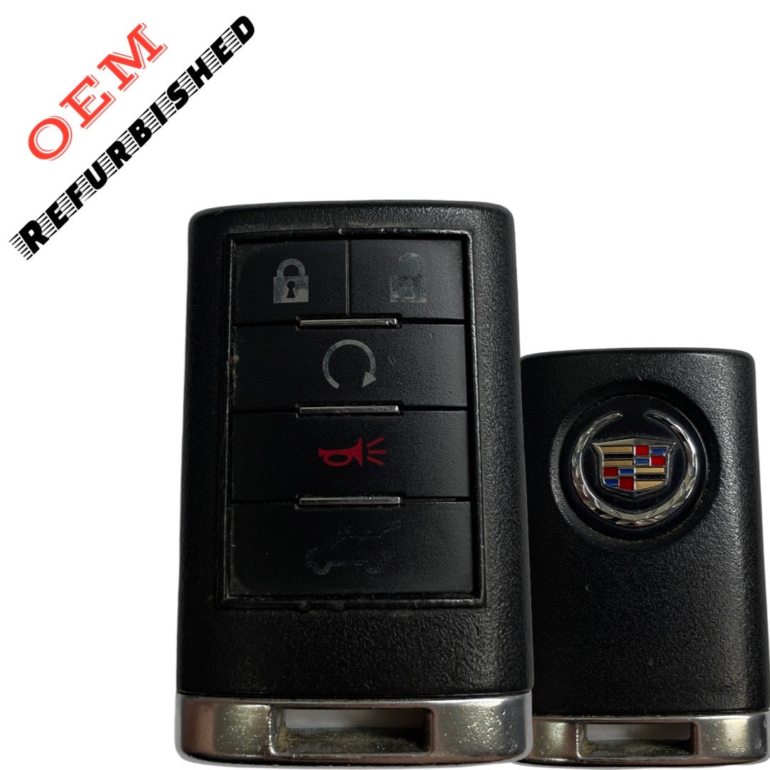 2007-2013 Cadillac CTS / 5-Button Keyless Entry Remote / PN: 5923883 / OUC6000066 (DRIVER ) (OEM REFURBISHED)