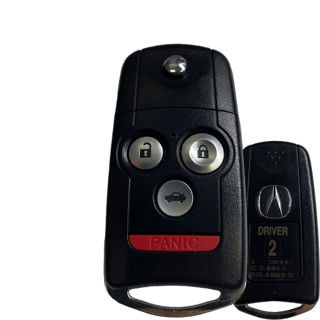 2009-2014 Acura TL / 4-Button Remote Flip Key / PN: 35119-TK4-305 / MLBHLIK-1T (Driver 2) (OEM Refurb)