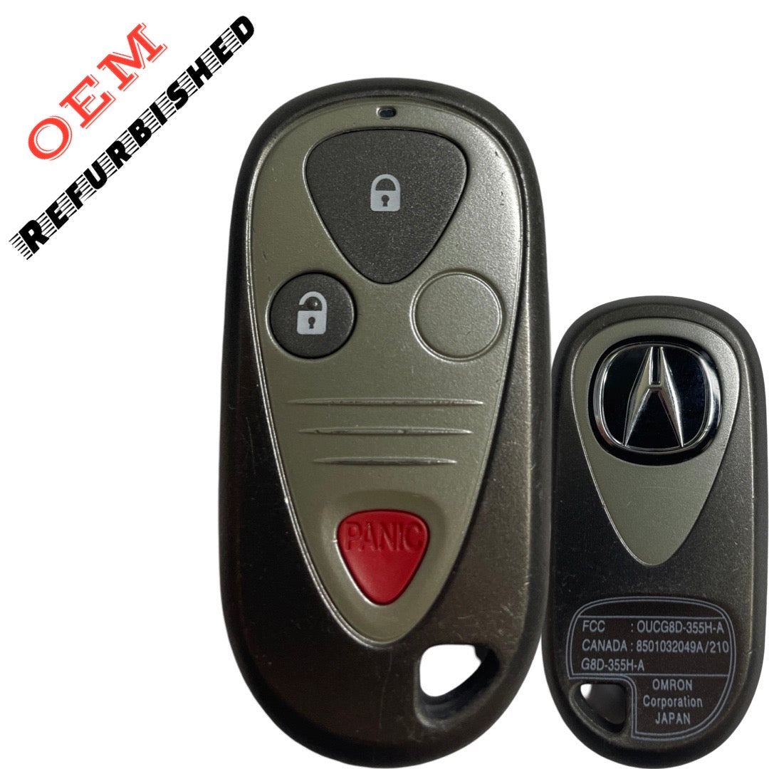 2002-2006 Acura RSX / 3-Button Keyless Entry Remote / PN: 72147-S6M-A02 / OUCG8D-355H-A (OEM Refurb)