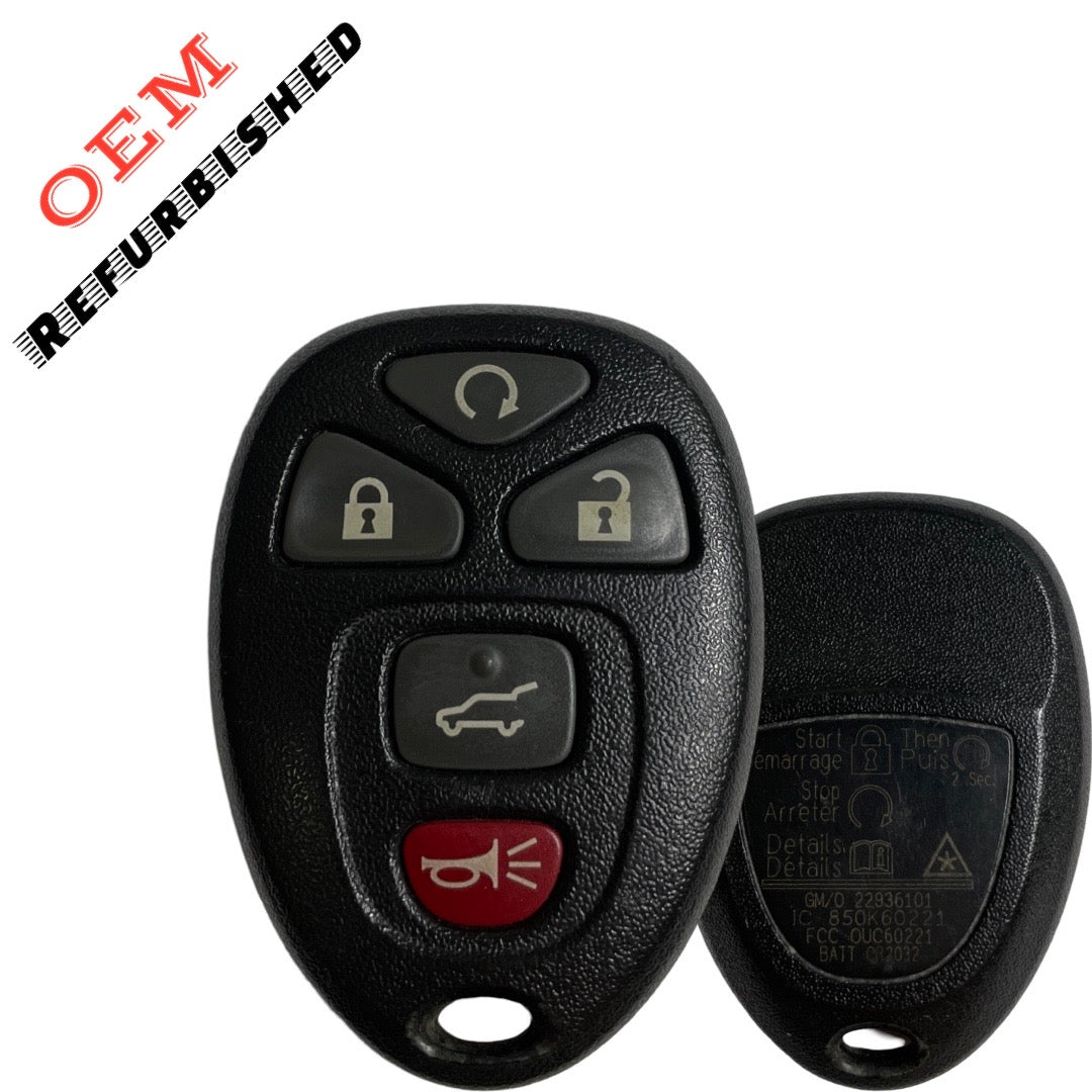 2007-2017 GM / 5-Button Keyless Entry Remote / PN: 25839476 / OUC60270 / OUC60221 (OEM Refurb)
