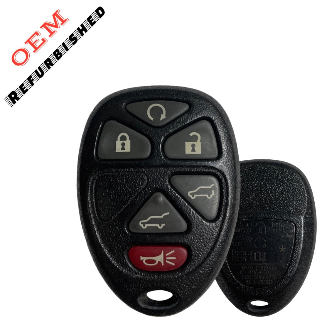 2007-2013 GM SUV / 6-Button Keyless Entry Remote / PN: 22951510 / OUC60270 (OEM Refurb)