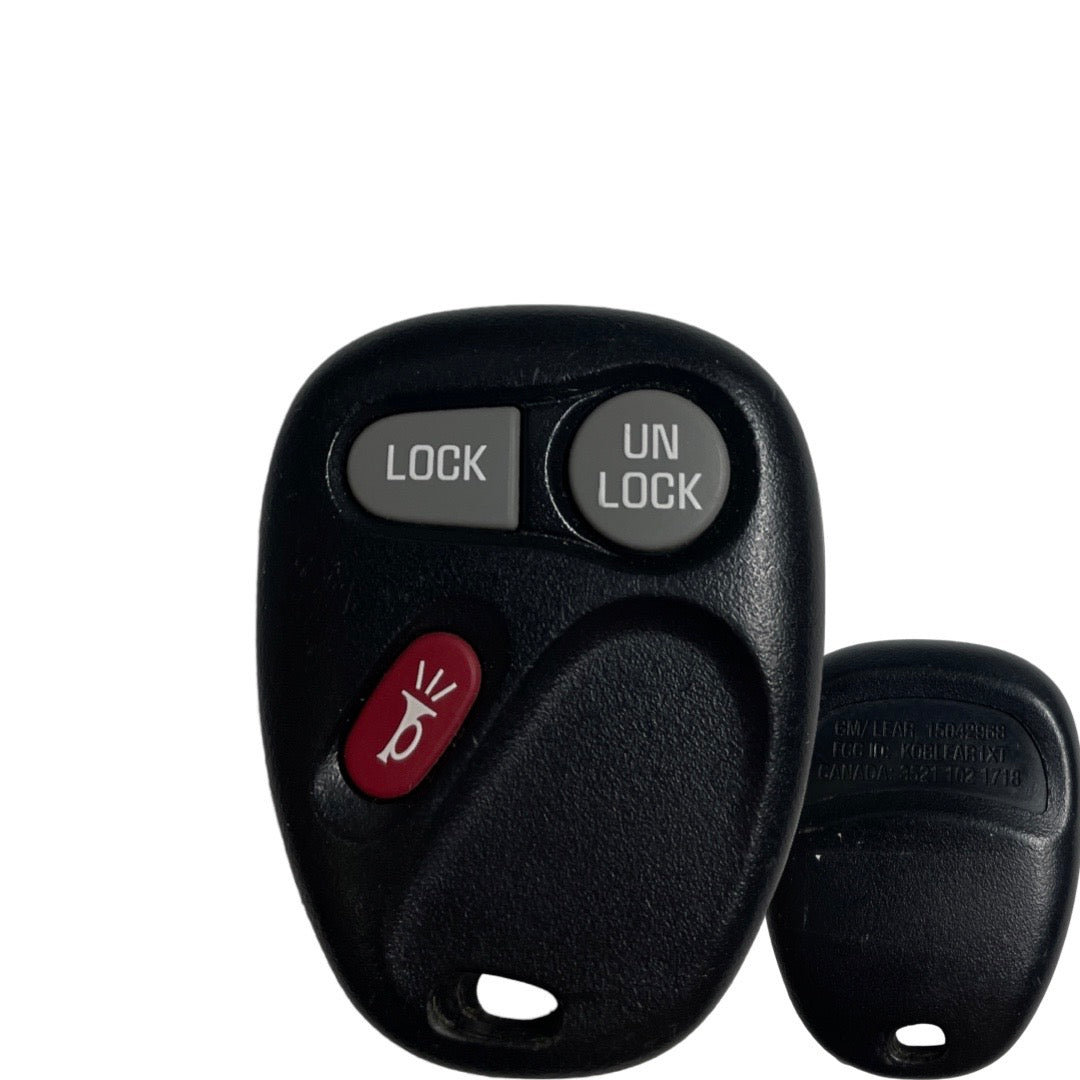 2001-2011 GM / 3-Button Keyless Entry Remote / PN: 15042968 / KOBLEAR1XT (OEM Refurb)