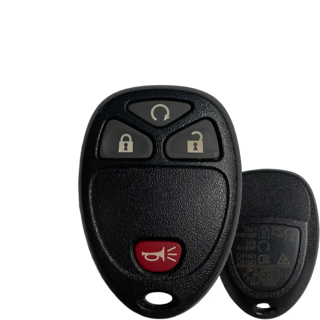 2007-2021 GM / 4-Button Keyless Entry Remote / PN: 5922035 / OUC60221 / OUC60270 (OEM Refurb)