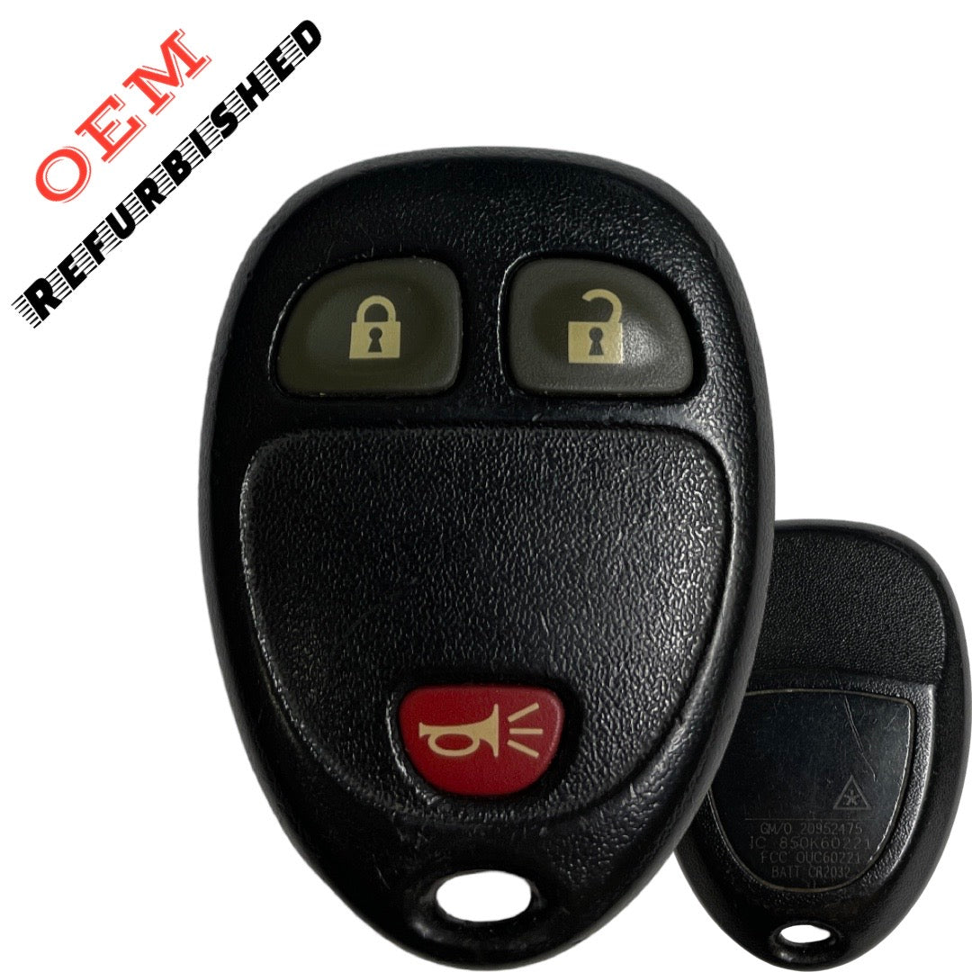 2007-2017 GM / 3-Button Keyless Entry Remote / PN: 15913420 / M3N5WY8109 (OEM Refurb)