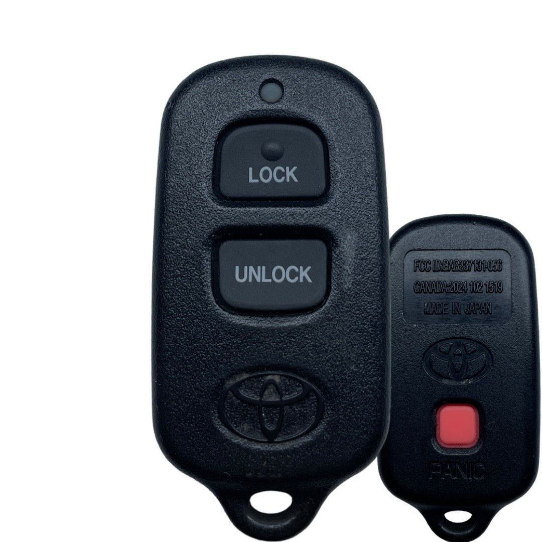1995-2006 Toyota / 3-Button Keyless Entry Remote / PN: 08191-00922 / BAB237131-056 (OEM Refurb)